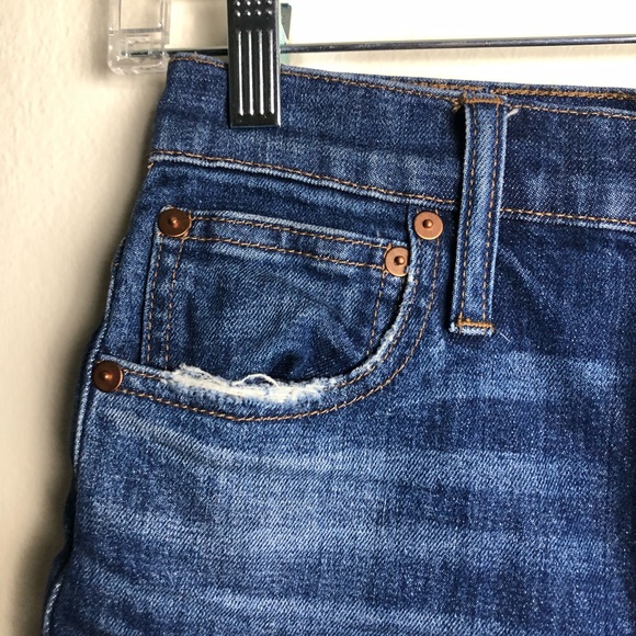 Madewell High Rise Cut off Jean Shorts - Picture 7 of 7